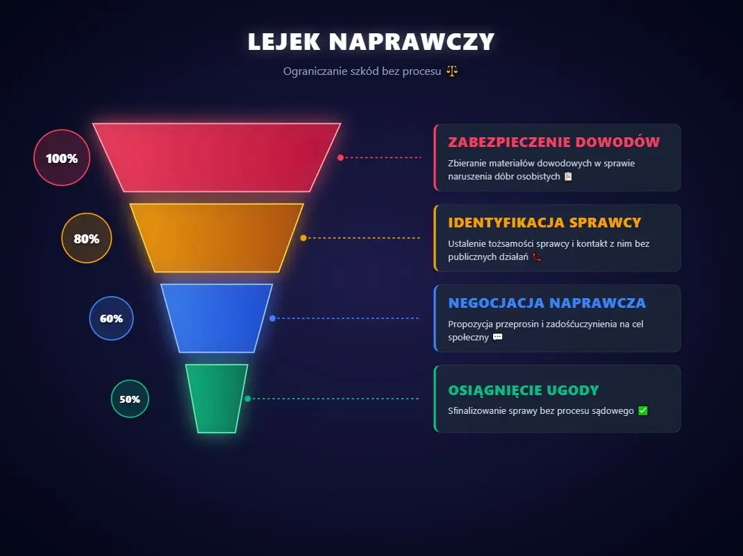 Prawnik od naruszenia dóbr osobistych: kiedy przeprosiny i świadczenie lepsze niż pozew